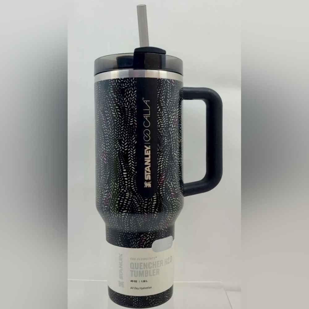 Stanley Black Speckled Quencher H2.0 Tumbler with Handle